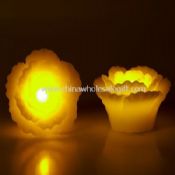 Kwiat kształt wosku świeca LED images