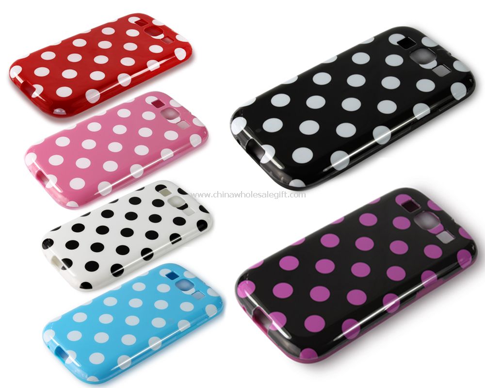 Dot Design TPU Gel Case for Samsung Galaxy S3 i9300