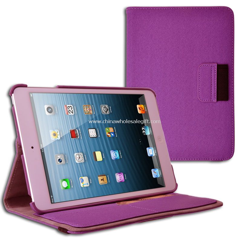 Funda de cuero para ipad mini giratoria 360