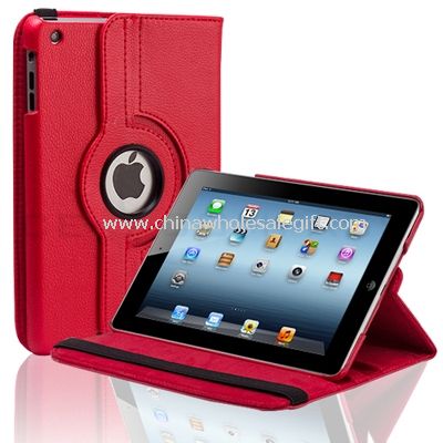 360 rotating PU leather case with stand for ipad mini