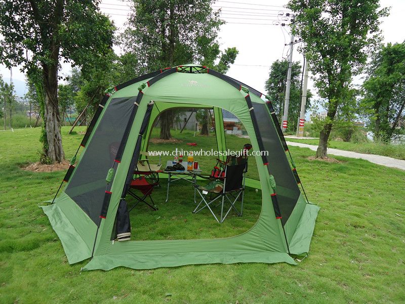 Kuusikulmainen ulkouima Camping teltta