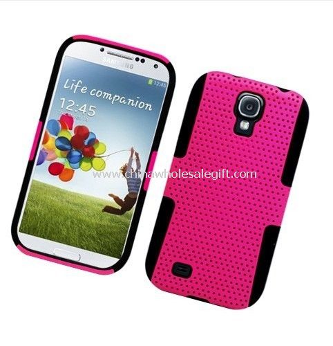MESH DUAL LAYER HYBRID CASE PHONE COVER FOR SAMSUNG GALAXY S4