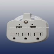 Adaptor daya 3-outlet dengan lampu LED & USB stopkontak images