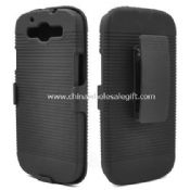 Etui ceinture clip étui kickstand pour samsung galaxy s3 i9300 à nervures images