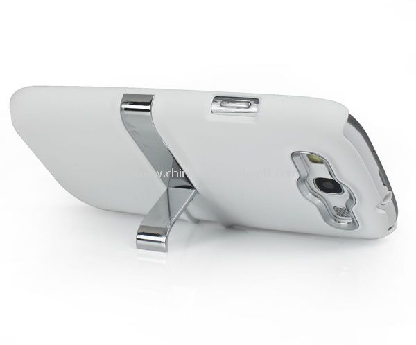 Mode lisse Stand cas couvrir pour SamSung Galaxy S3 i9300 blanc