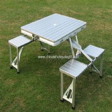 Metal Folding table with Benches images