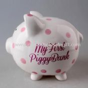 Polka Dot Ceramic Piggy Bank images