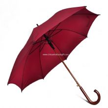 Gerader Regenschirm mit Holzstiel und Griff images