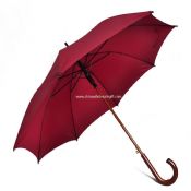 Straight Umbrella with Wooden Shaft and handle images