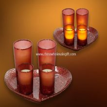 چراغ شمع با موزائیک شیشه ای images