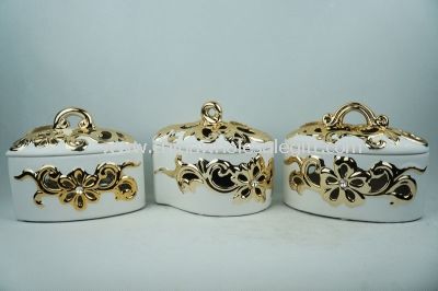 Caja de caramelos de cerámica Art