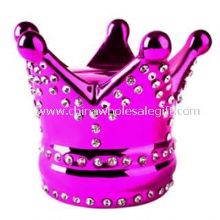 Alcancía de cristal Color rosa corona diseño images