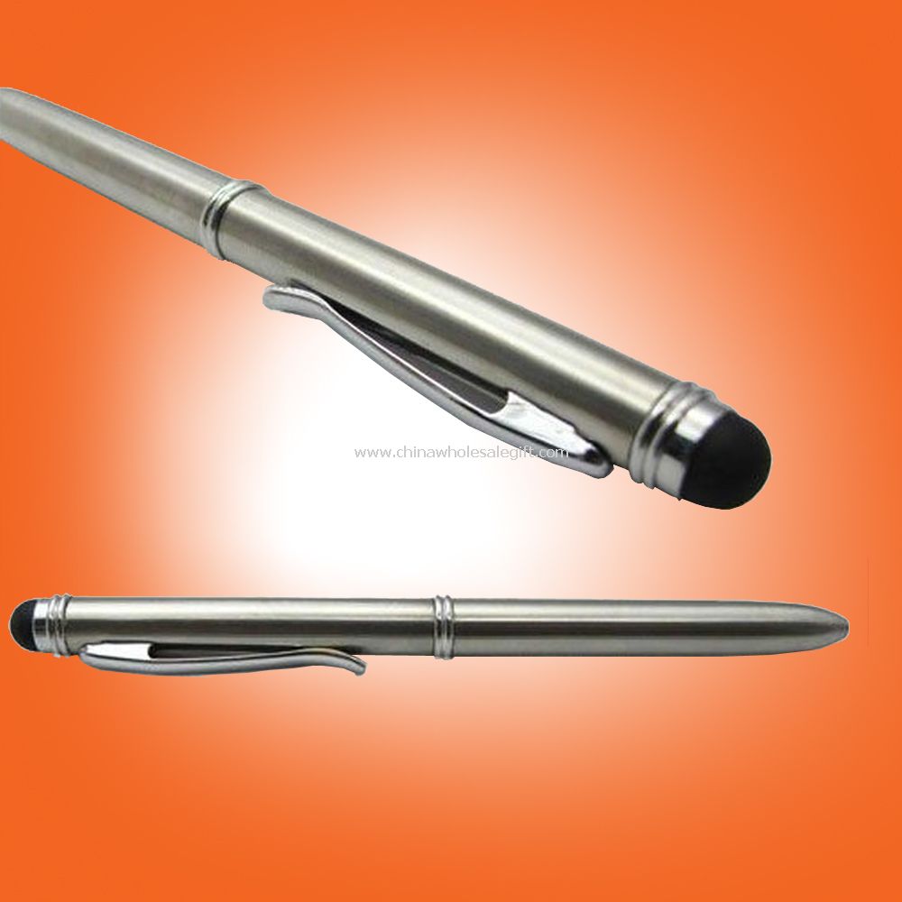 2 in 1 Metal touch pen with ballpoint pen
