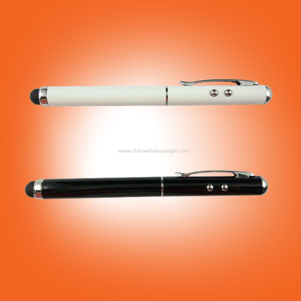 3 i 1 multifunksjonell touch penn med laserpeker