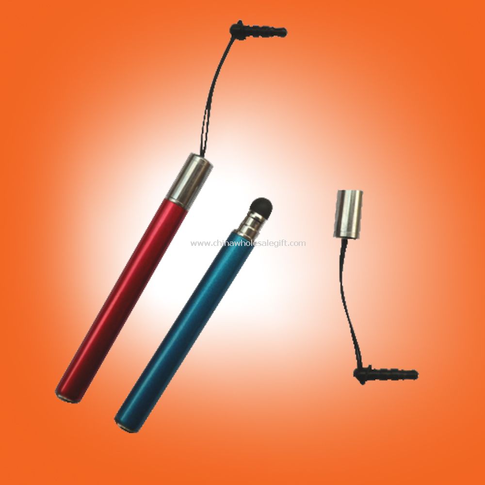Mini lápiz táctil con tubo telescópico