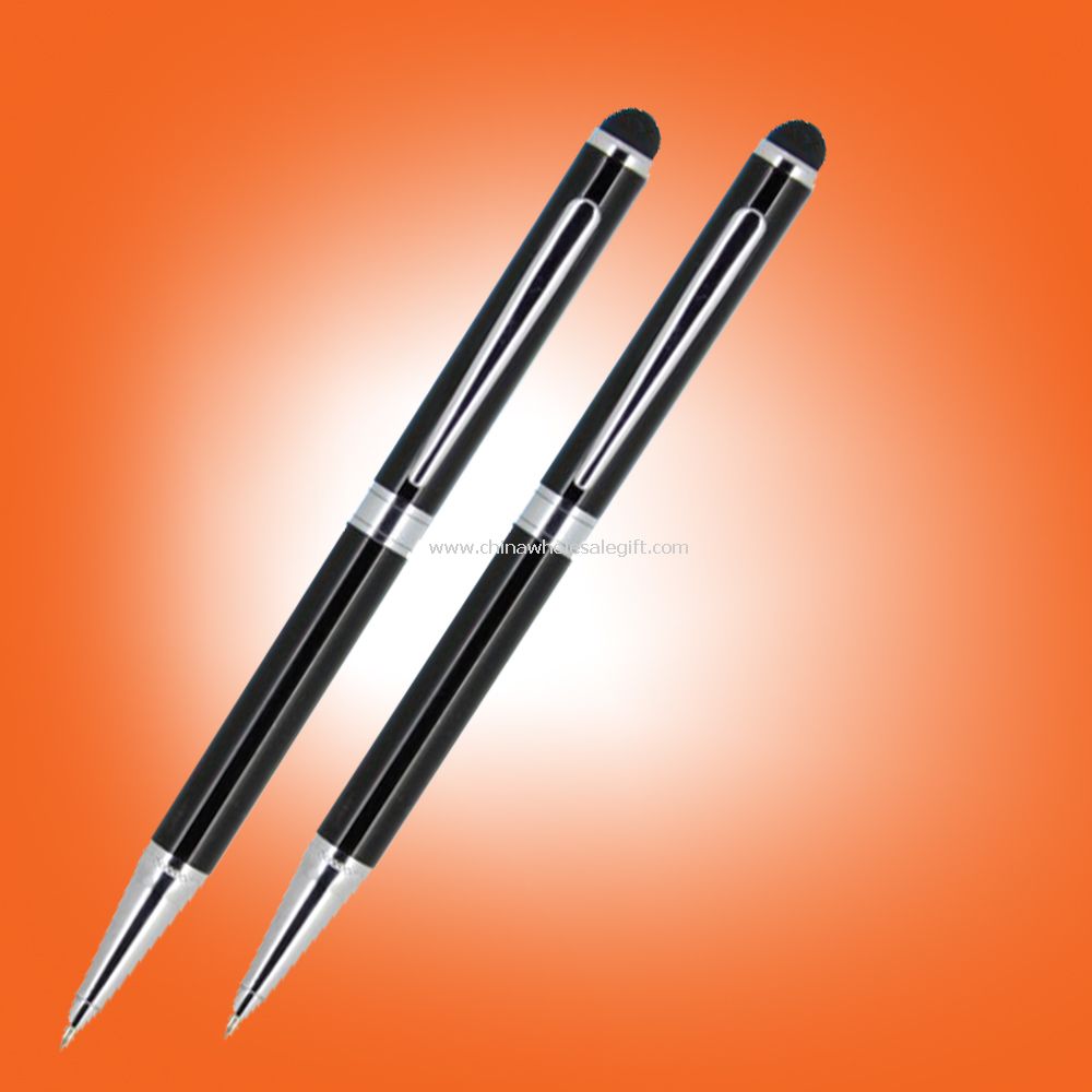 2 em 1 caneta stylus de led capacitiva sensível