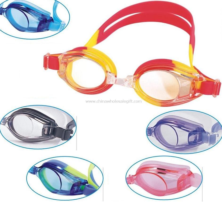 Farverige svømme goggle