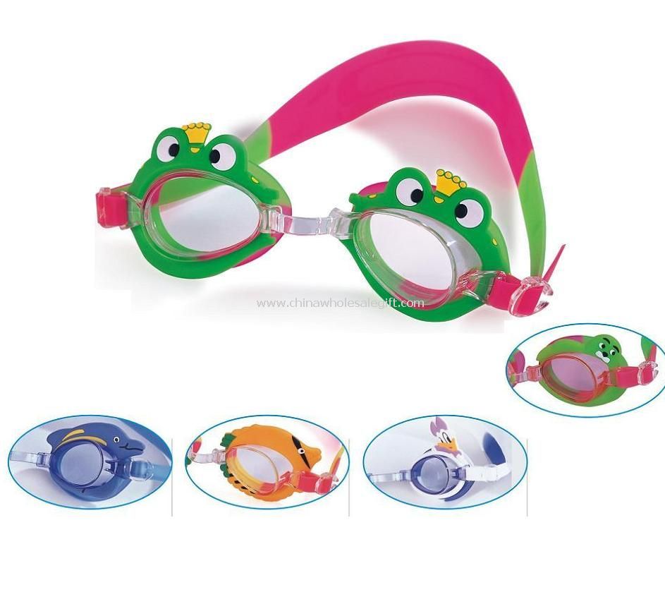 Frog shape swim goggle