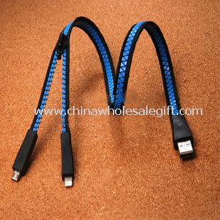 Forma de cremallera Cable USB