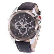 Leather band man watch images