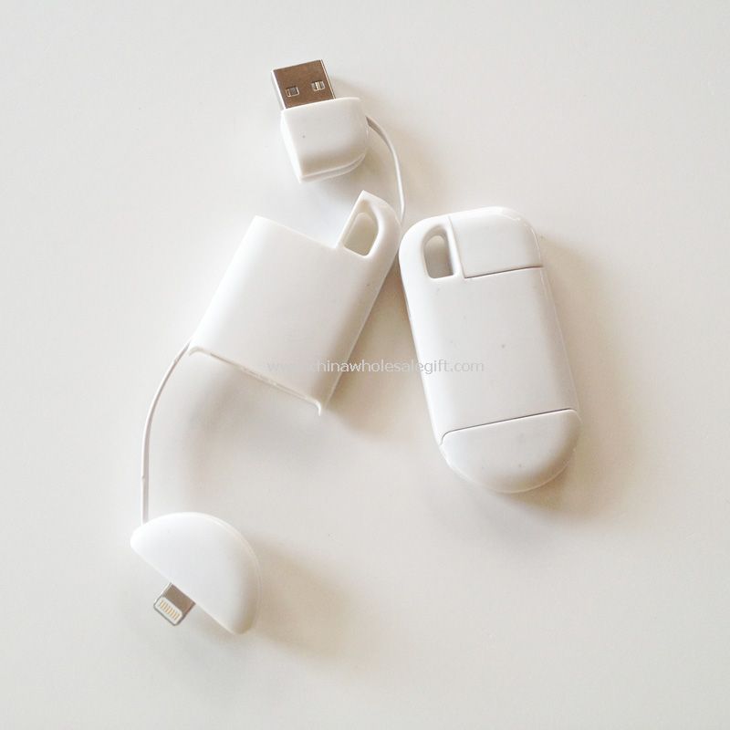 Nøkkelring USB Data kabel for IPHONE 5 5S 5C