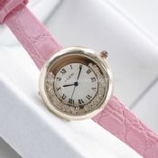 Leather band lady watch images