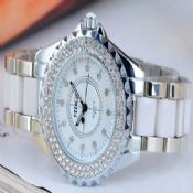 Lady watch with diamond images