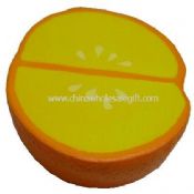 Opened orange stress ball images