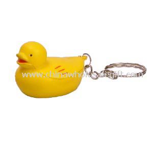 Keychain duck stress ball