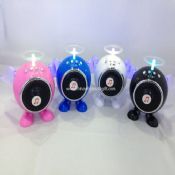 Altoparlante stereo portatile mini luce lampeggiante colorato images