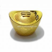 Portable mini gold ingot speakers with usb sd card images