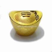 Portable mini gold ingot speakers with usb sd card images