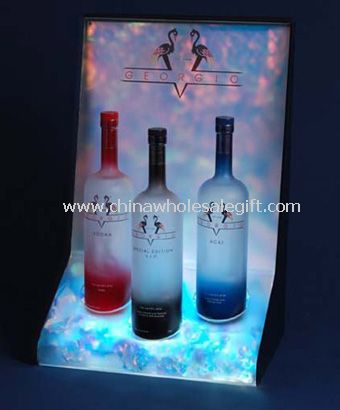 Cool Acrylic Wine Display Stand with LEDs