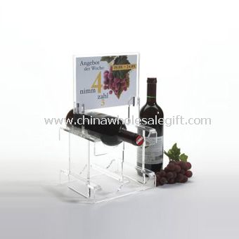 قفسه های صفحه نمایش شراب با صاحب علامت