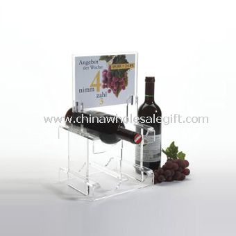 Wein Display Racks mit Schild Halter