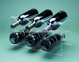 Titulaire et casier à vin moderne acrylique 6-bouteille