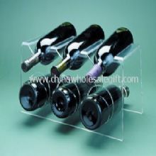6-flaske akryl moderne vin Rack og Holder images
