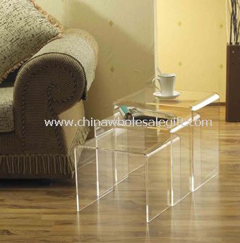 3-set Clear Acrylic End-table