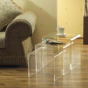 3-set Clear Acrylic End-table images