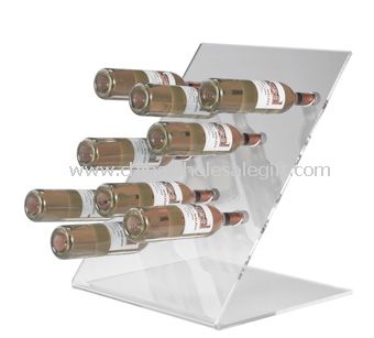 Modern şi elegant acrilic Wine Rack pentru sticle de bere mici