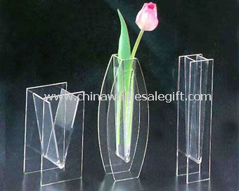 Vaso de acrílico transparente elegante