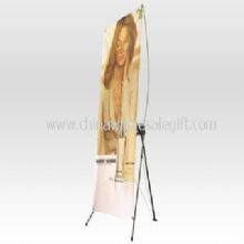 Small X banner Stand with 4 Color Poster images