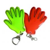 Hand shape Reflective keychain images