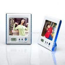 Colorful photo frame with clock images