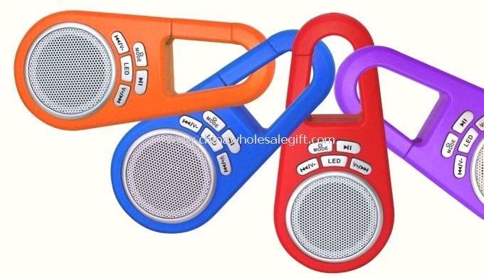 Colourful keychain style portable wireless outdoor speaker