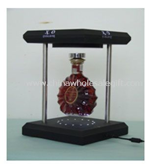 Magnetisk vinflaske flytende display
