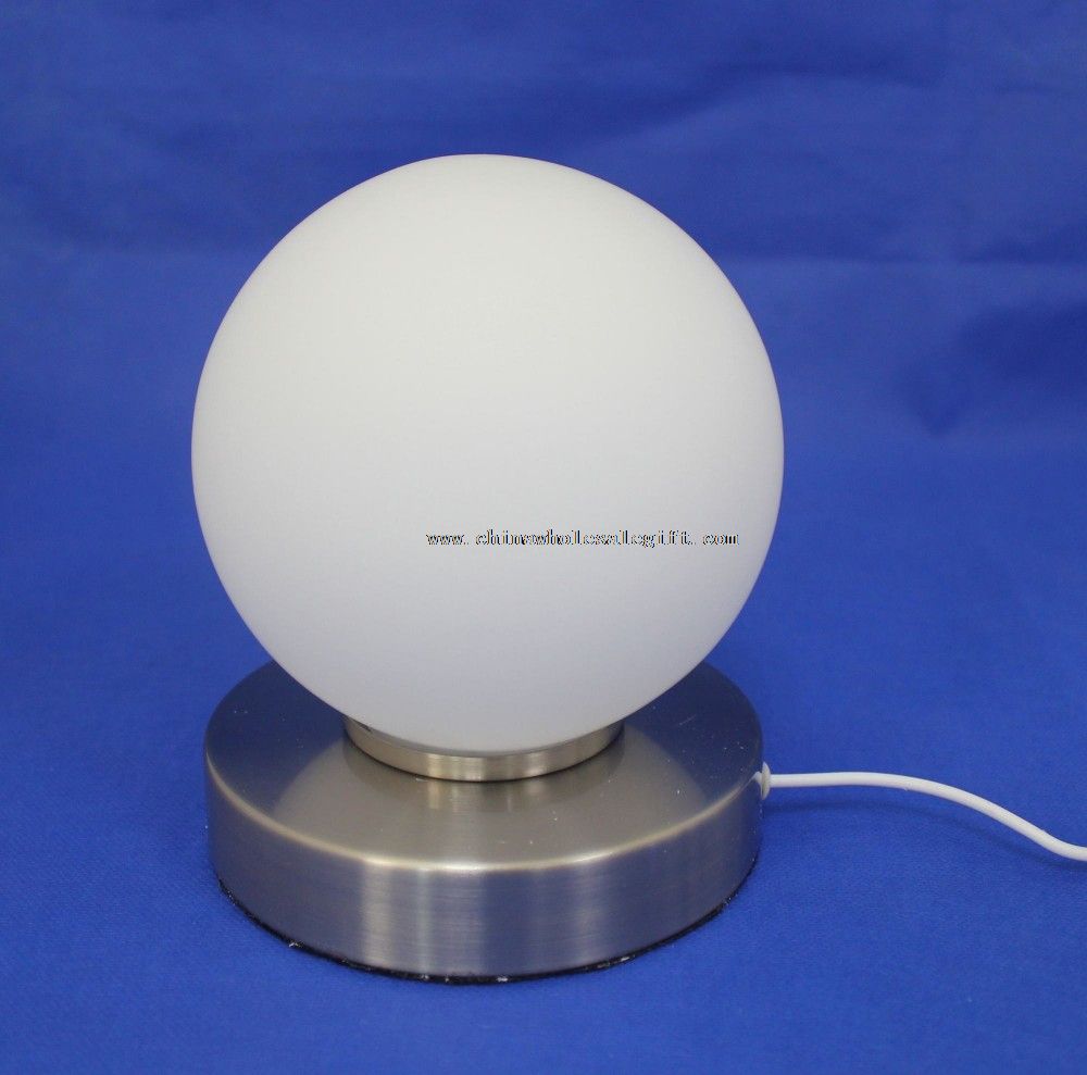 12 lampe de bureau LED touch blanc interrupteur ball