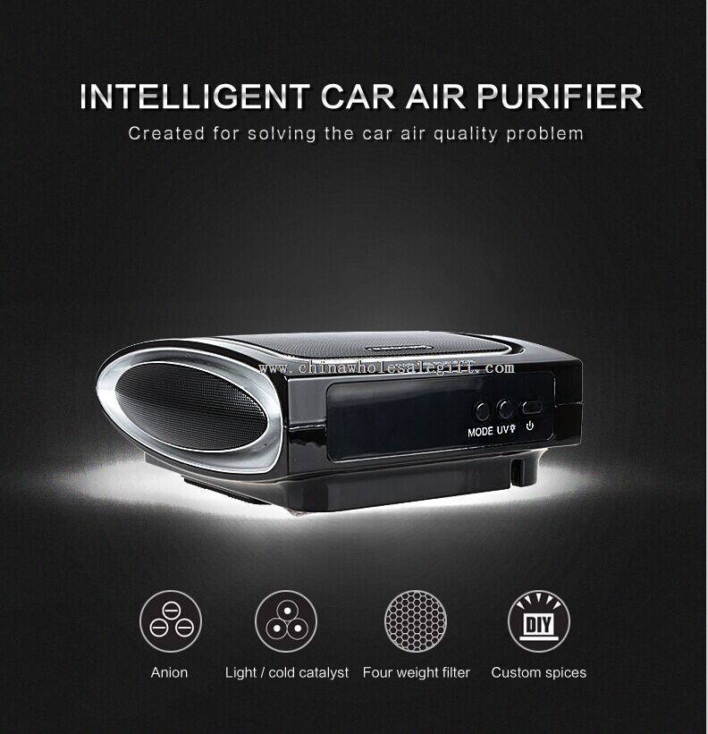 12 V car adapter ionic Car Air Purifier