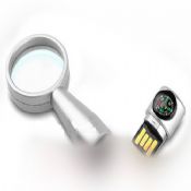 4GB USB Flash drive with magnifier and Compass images
