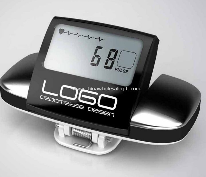 Heart rate display 3d pedometer
